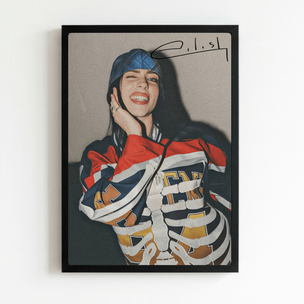 Billie Eilish - Hit Me Hard And Soft Poster with Frame - Vibes DistrictBillie Eilish - Hit Me Hard And Soft Poster with Frame poster NeroVibes District