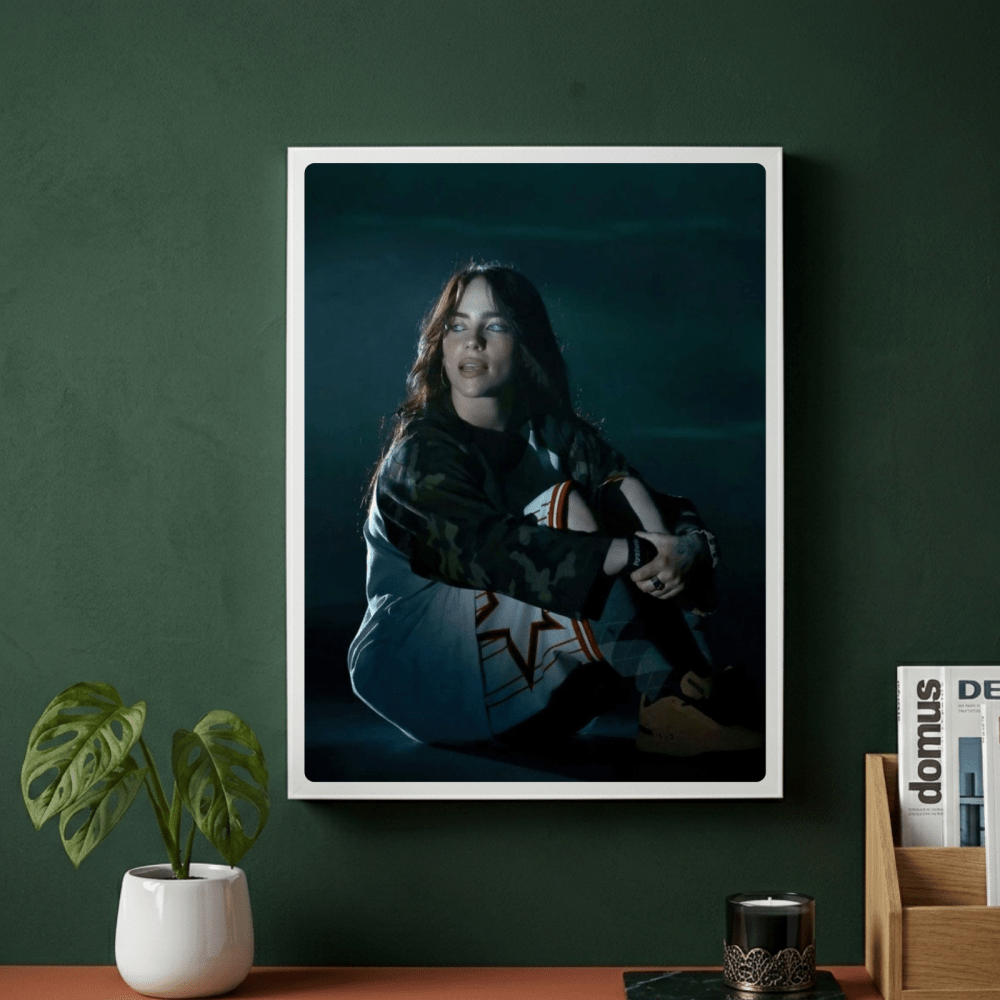 Billie Eilish - Hit Me Hard And Soft Poster with Frame - Vibes DistrictBillie Eilish - Hit Me Hard And Soft Poster with Frame poster GoldVibes District