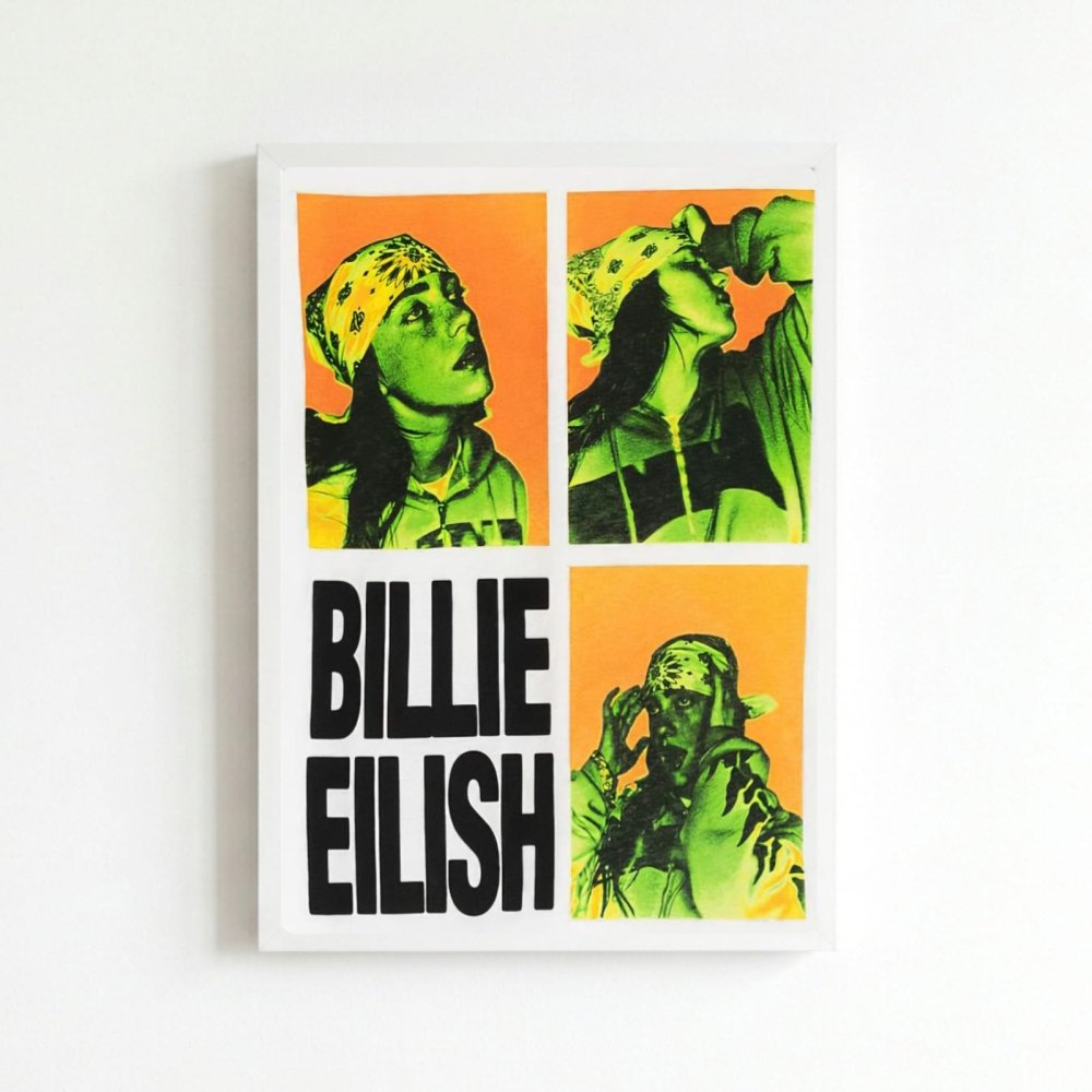 Billie Eilish - Hit Me Hard And Soft Poster with Frame - Vibes DistrictBillie Eilish - Hit Me Hard And Soft Poster with Frame poster BiancoVibes District