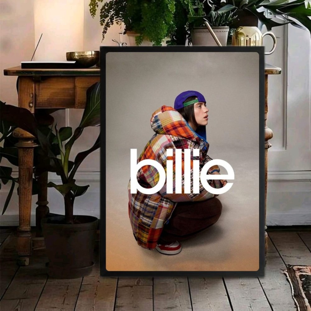 Billie Eilish - Hit Me Hard And Soft Poster with Frame - Vibes DistrictBillie Eilish - Hit Me Hard And Soft Poster with Frame poster SilverVibes District