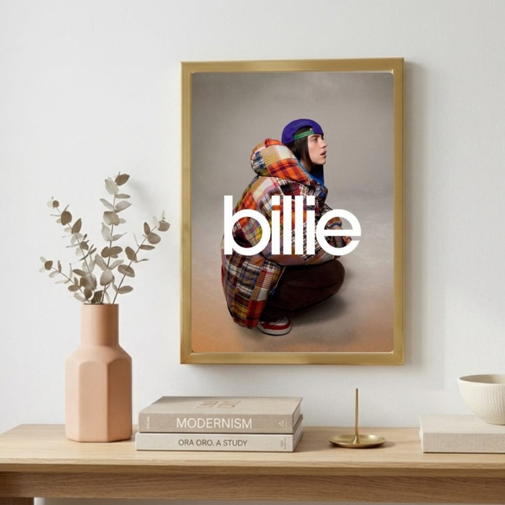 Billie Eilish - Hit Me Hard And Soft Poster with Frame - Vibes DistrictBillie Eilish - Hit Me Hard And Soft Poster with Frame poster SilverVibes District