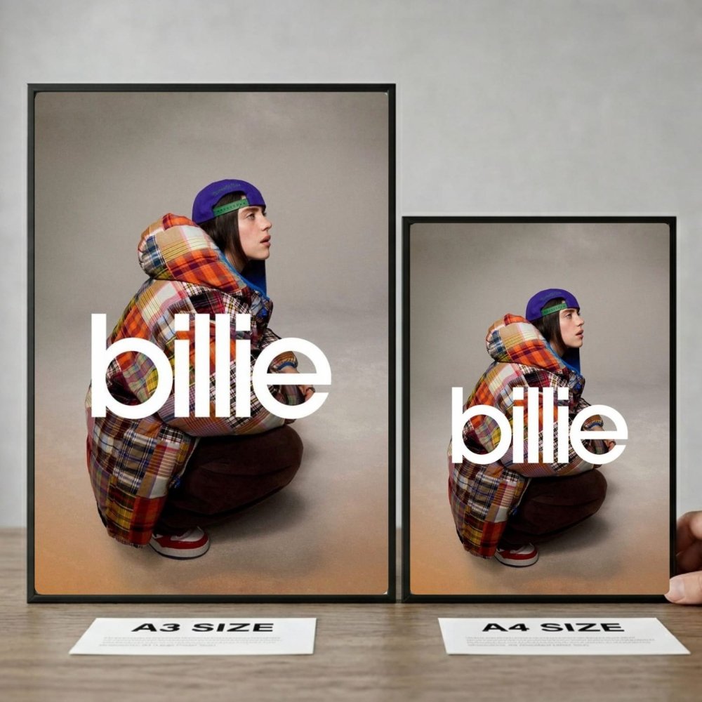 Billie Eilish - Hit Me Hard And Soft Poster with Frame - Vibes DistrictBillie Eilish - Hit Me Hard And Soft Poster with Frame poster SilverVibes District