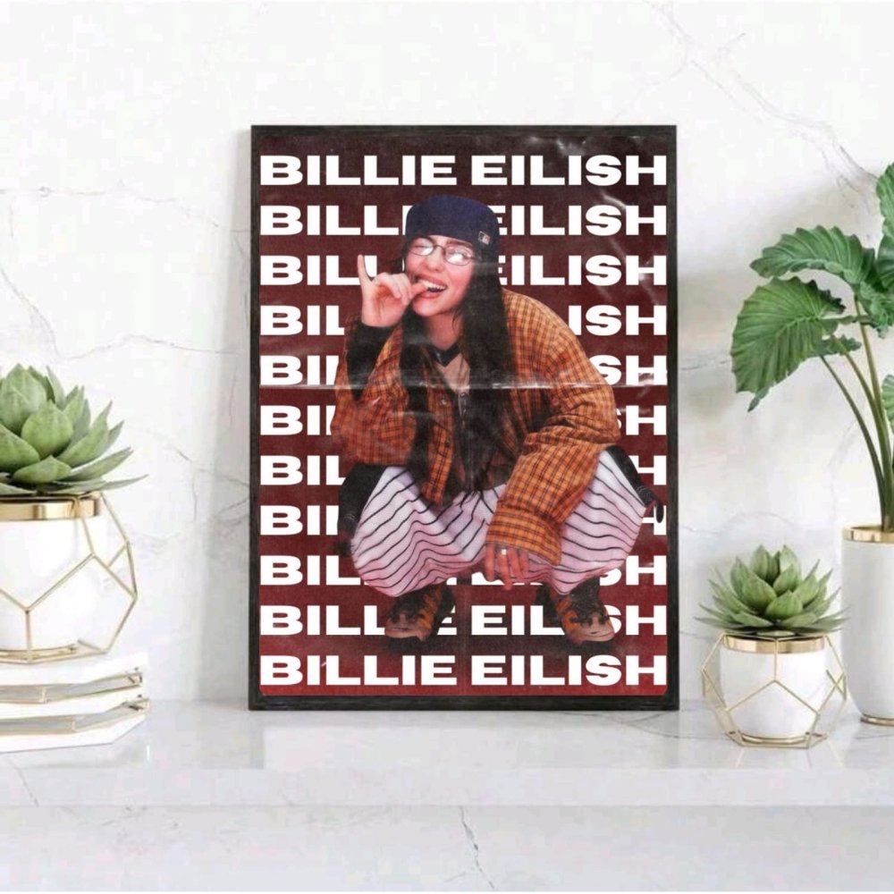 Billie Eilish - Hit Me Hard And Soft Poster with Frame - Vibes DistrictBillie Eilish - Hit Me Hard And Soft Poster with Frame poster SilverVibes District
