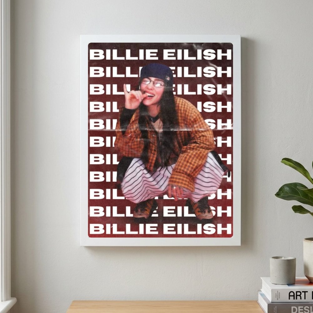 Billie Eilish - Hit Me Hard And Soft Poster with Frame - Vibes DistrictBillie Eilish - Hit Me Hard And Soft Poster with Frame poster SilverVibes District