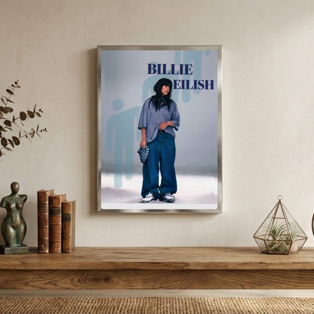 Billie Eilish - Hit Me Hard And Soft Poster with Frame - Vibes DistrictBillie Eilish - Hit Me Hard And Soft Poster with Frame poster SilverVibes District