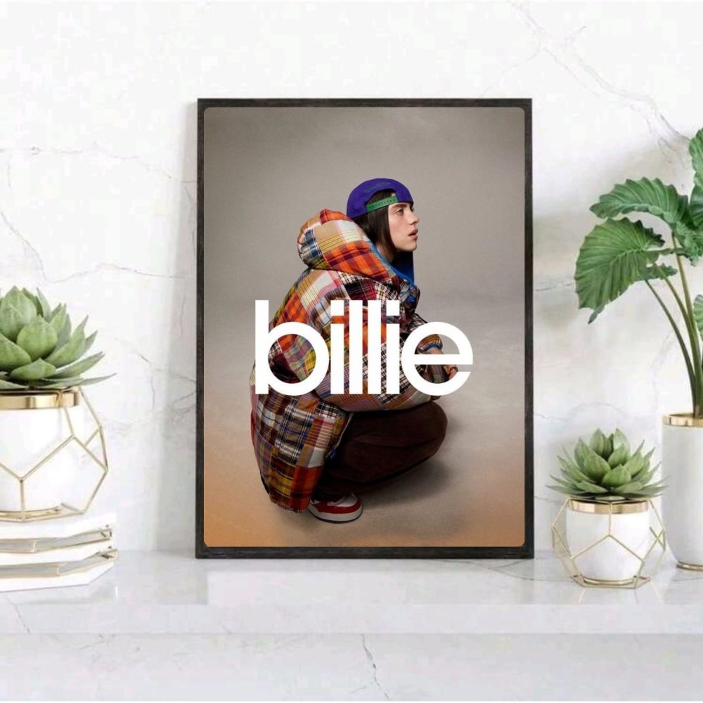 Billie Eilish - Hit Me Hard And Soft Poster with Frame - Vibes DistrictBillie Eilish - Hit Me Hard And Soft Poster with Frame poster SilverVibes District