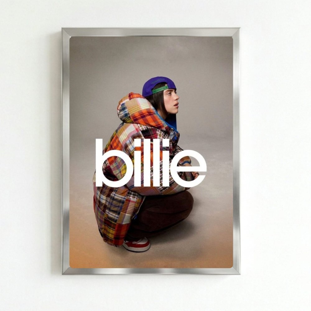 Billie Eilish - Hit Me Hard And Soft Poster with Frame - Vibes DistrictBillie Eilish - Hit Me Hard And Soft Poster with Frame poster SilverVibes District