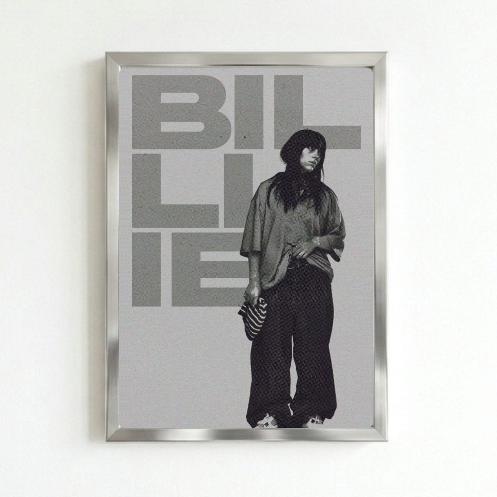 Billie Eilish - Hit Me Hard And Soft Poster with Frame - Vibes DistrictBillie Eilish - Hit Me Hard And Soft Poster with Frame poster SilverVibes District