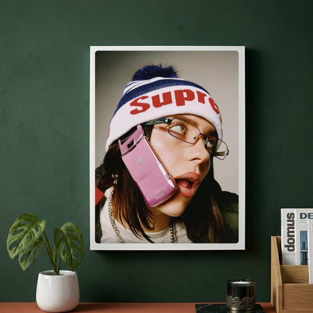 Billie Eilish - Hit Me Hard And Soft Poster with Frame - Vibes DistrictBillie Eilish - Hit Me Hard And Soft Poster with Frame poster SilverVibes District