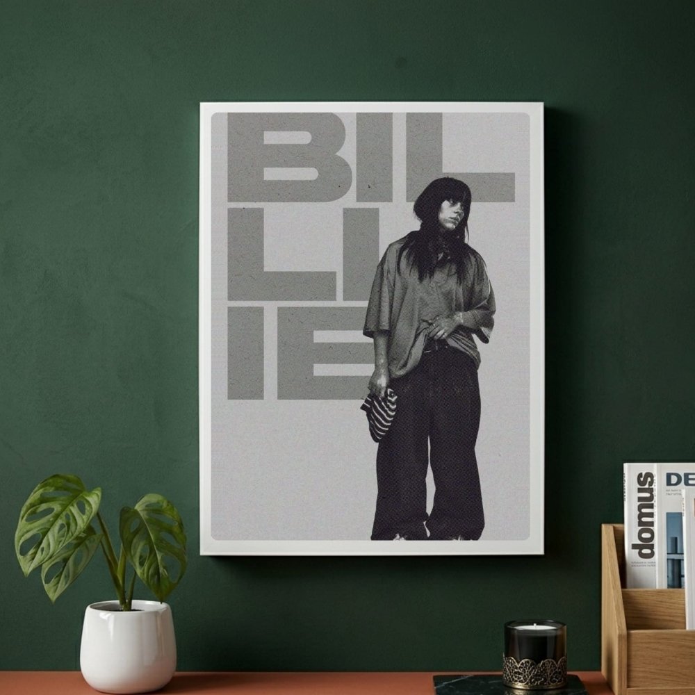 Billie Eilish - Hit Me Hard And Soft Poster with Frame - Vibes DistrictBillie Eilish - Hit Me Hard And Soft Poster with Frame poster GoldVibes District