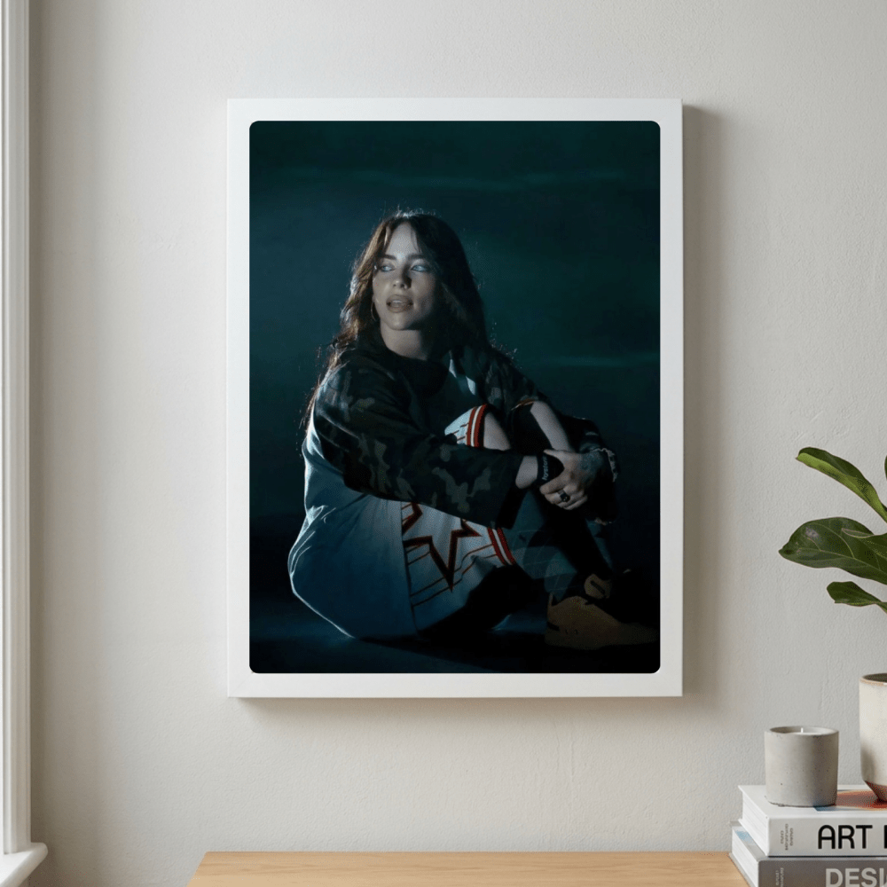 Billie Eilish - Hit Me Hard And Soft Poster with Frame - Vibes DistrictBillie Eilish - Hit Me Hard And Soft Poster with Frame poster GoldVibes District