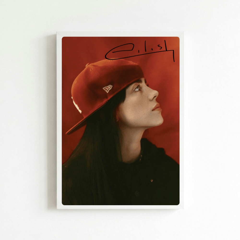 Billie Eilish - Hit Me Hard And Soft Poster with Frame - Vibes DistrictBillie Eilish - Hit Me Hard And Soft Poster with Frame poster BiancoVibes District