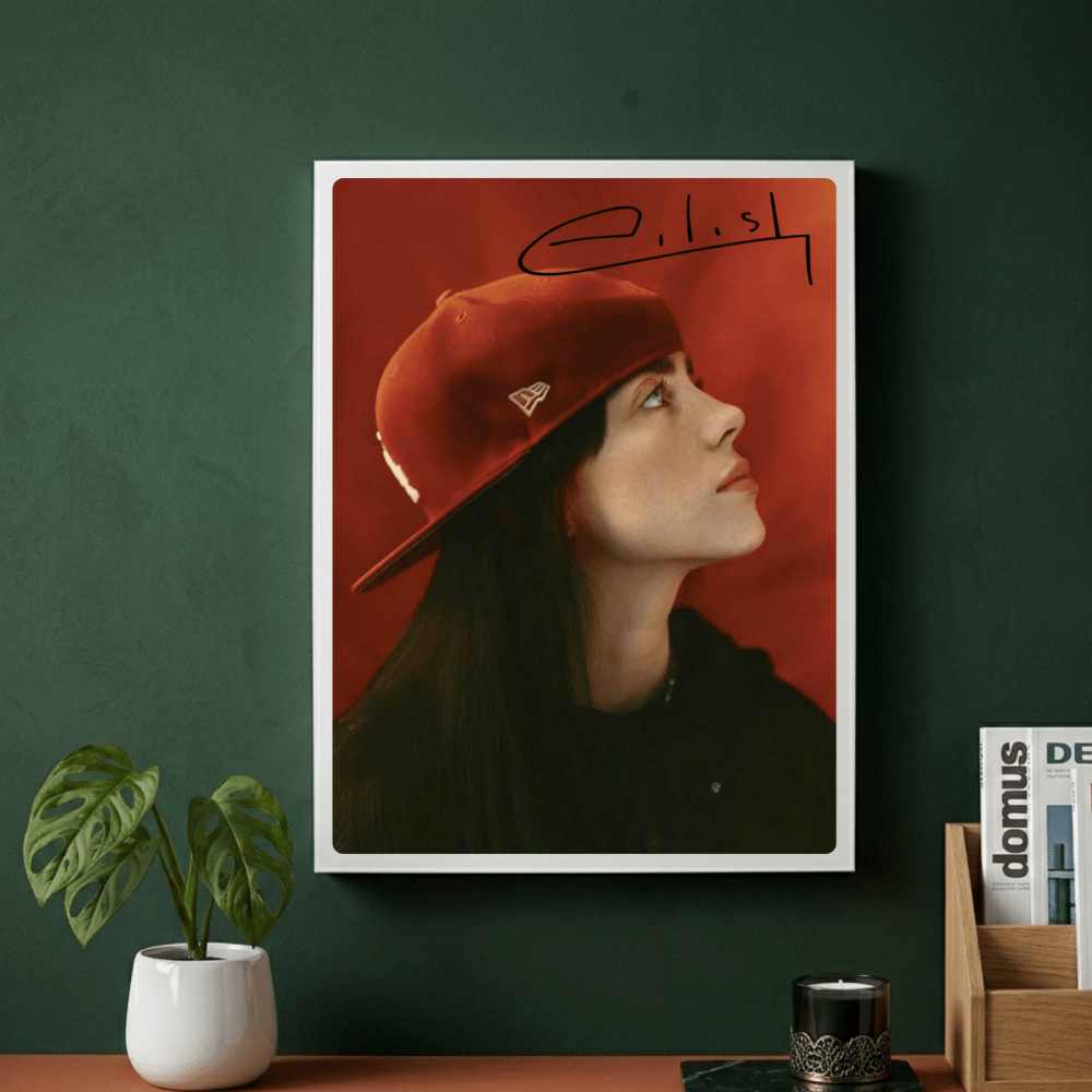 Billie Eilish - Hit Me Hard And Soft Poster with Frame - Vibes DistrictBillie Eilish - Hit Me Hard And Soft Poster with Frame poster GoldVibes District