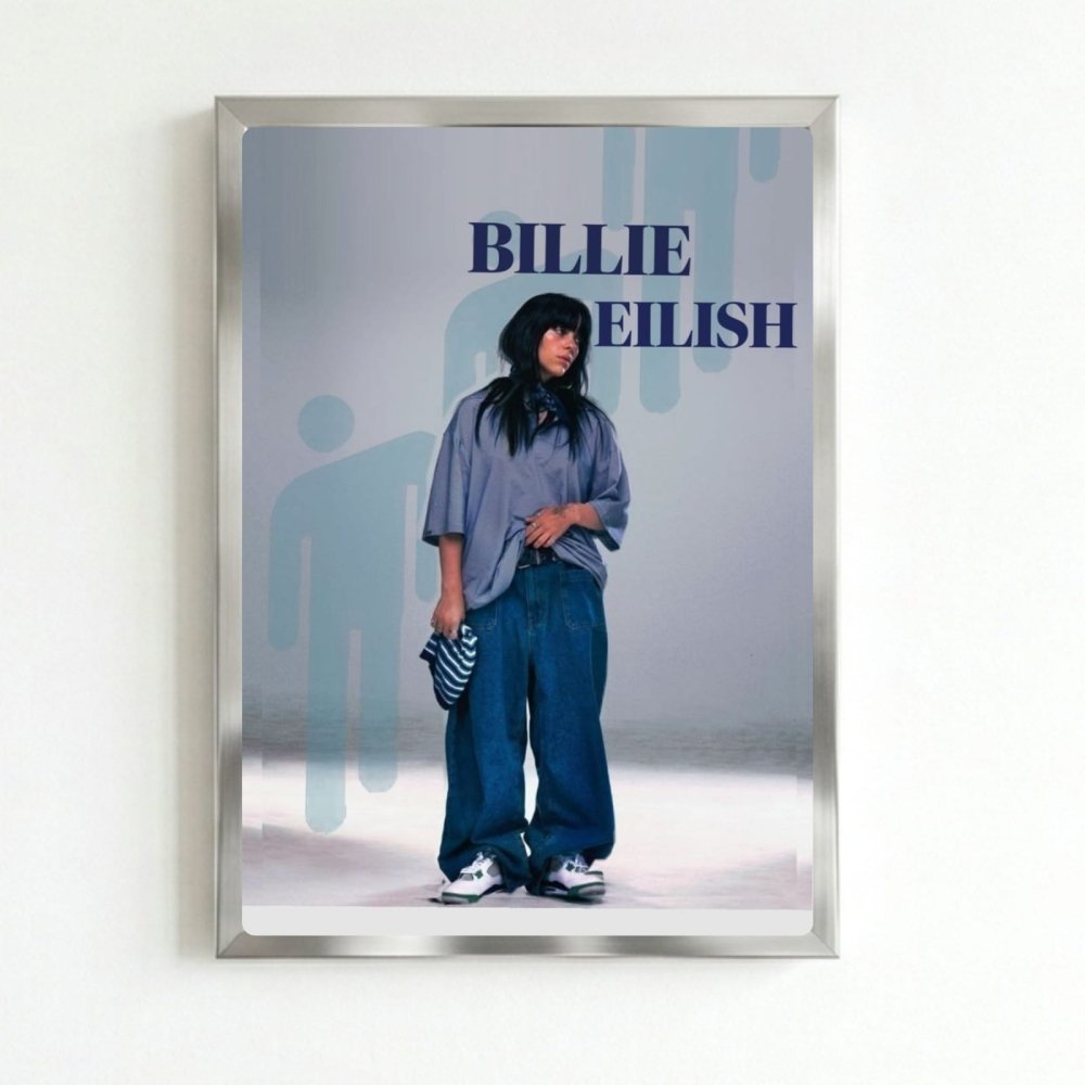 Billie Eilish - Hit Me Hard And Soft Poster with Frame - Vibes DistrictBillie Eilish - Hit Me Hard And Soft Poster with Frame poster SilverVibes District