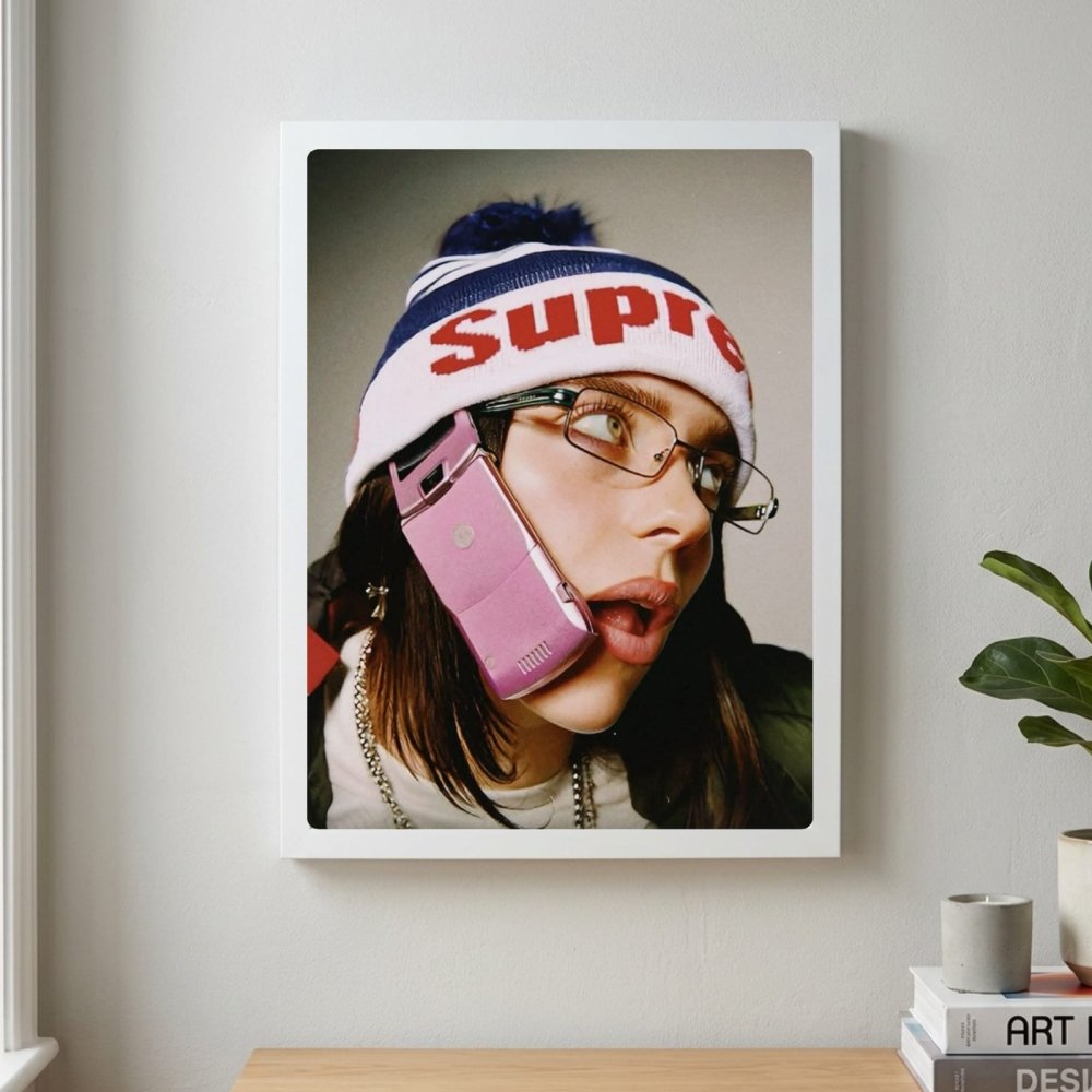 Billie Eilish - Hit Me Hard And Soft Poster with Frame - Vibes DistrictBillie Eilish - Hit Me Hard And Soft Poster with Frame poster SilverVibes District