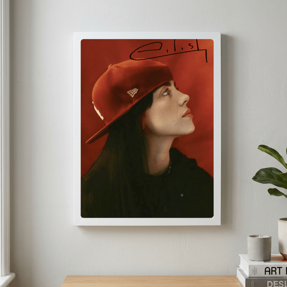 Billie Eilish - Hit Me Hard And Soft Poster with Frame - Vibes DistrictBillie Eilish - Hit Me Hard And Soft Poster with Frame poster GoldVibes District