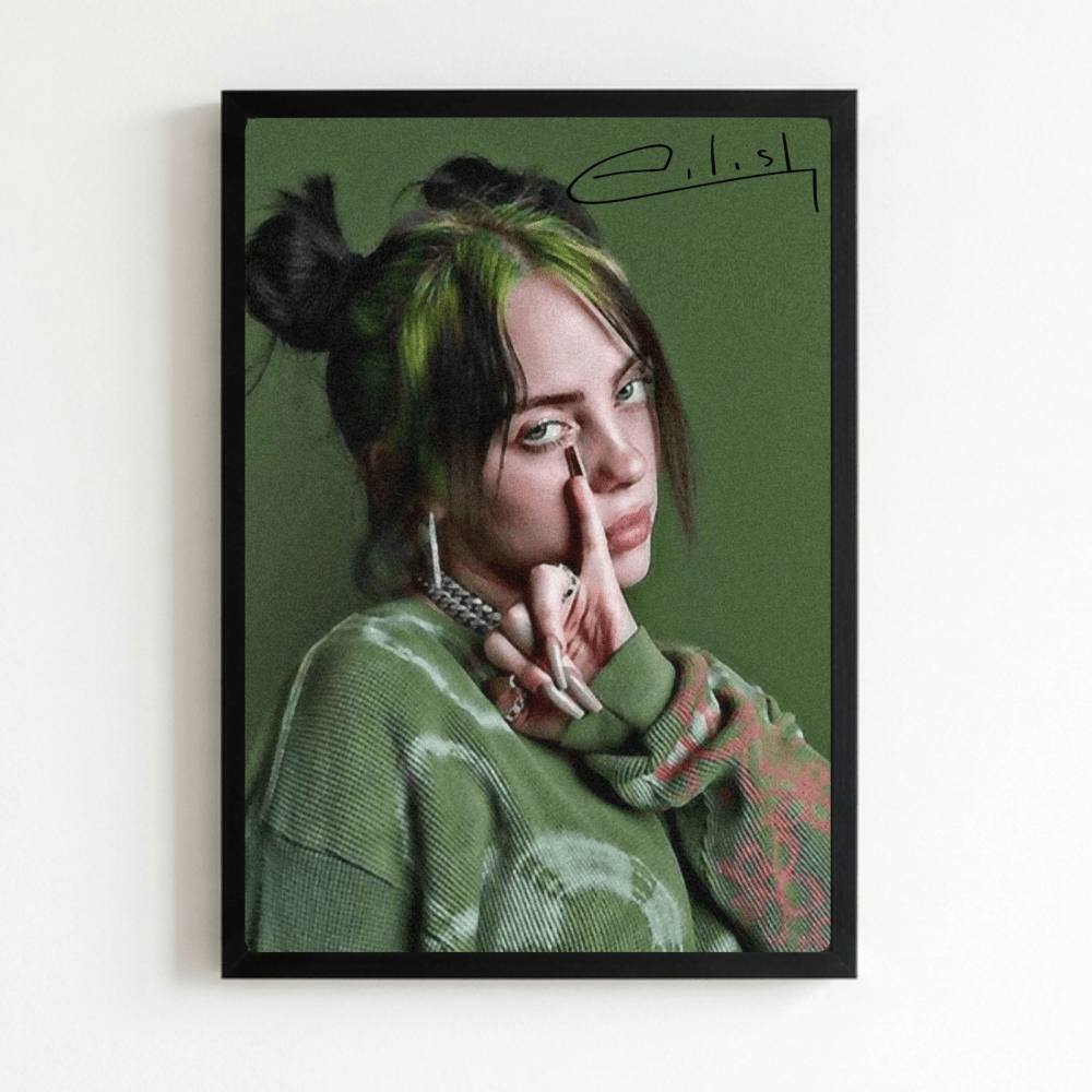 Billie Eilish - Hit Me Hard And Soft Poster with Frame - Vibes DistrictBillie Eilish - Hit Me Hard And Soft Poster with Frame poster NeroVibes District