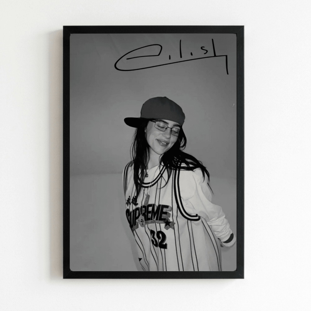 Billie Eilish Poster with Frame - Vibes DistrictBillie Eilish Poster with Frame poster NeroVibes District