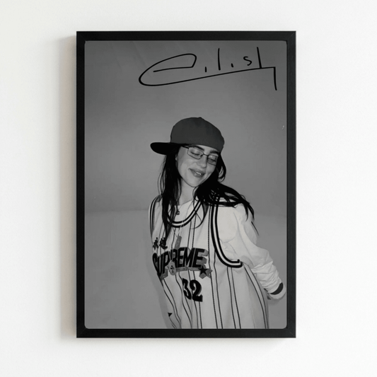 Billie Eilish Poster with Frame - Vibes DistrictBillie Eilish Poster with Frame poster NeroVibes District