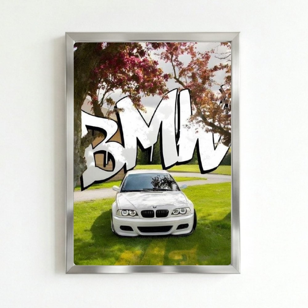 Bmw - Vibes DistrictBmw poster SilverVibes District