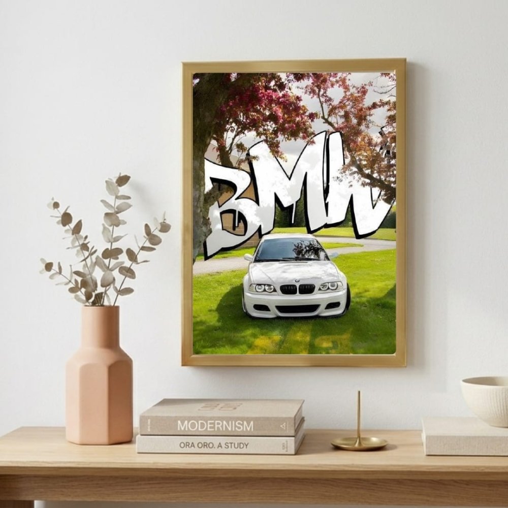 Bmw - Vibes DistrictBmw poster GoldVibes District
