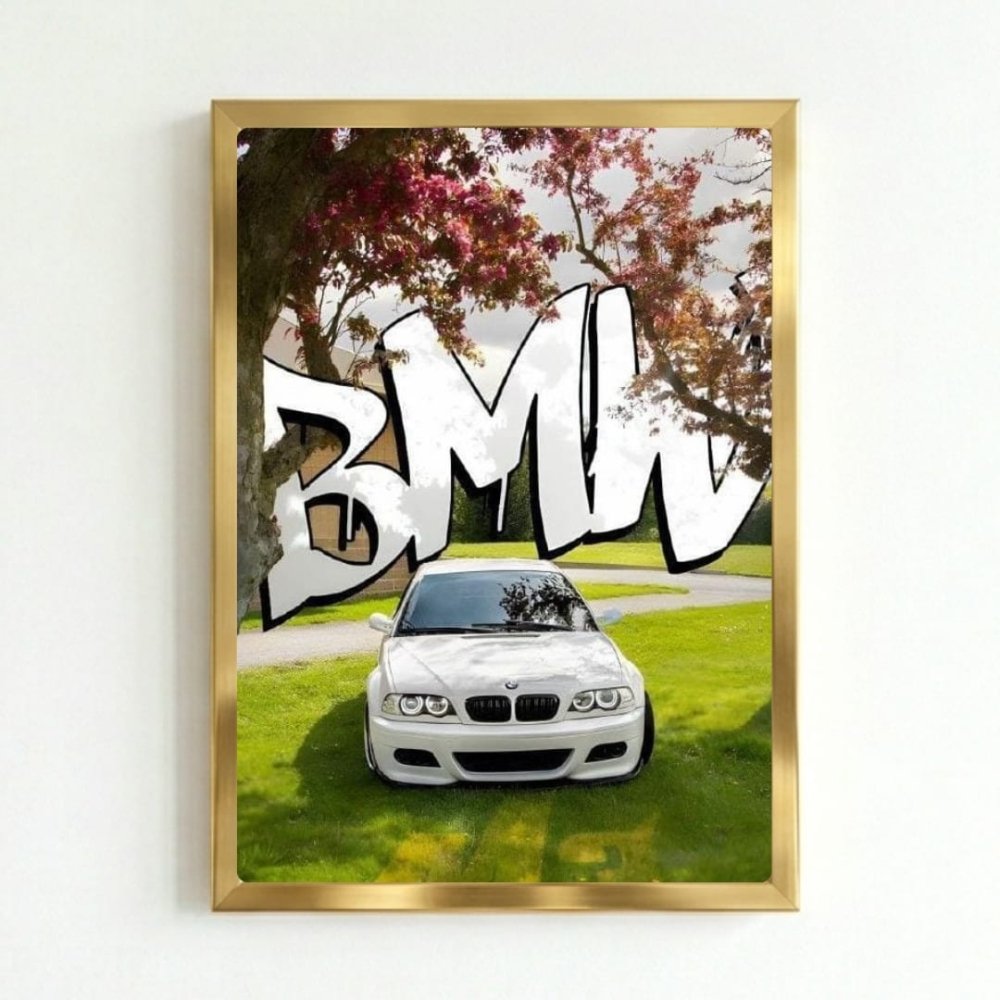 Bmw - Vibes DistrictBmw poster GoldVibes District