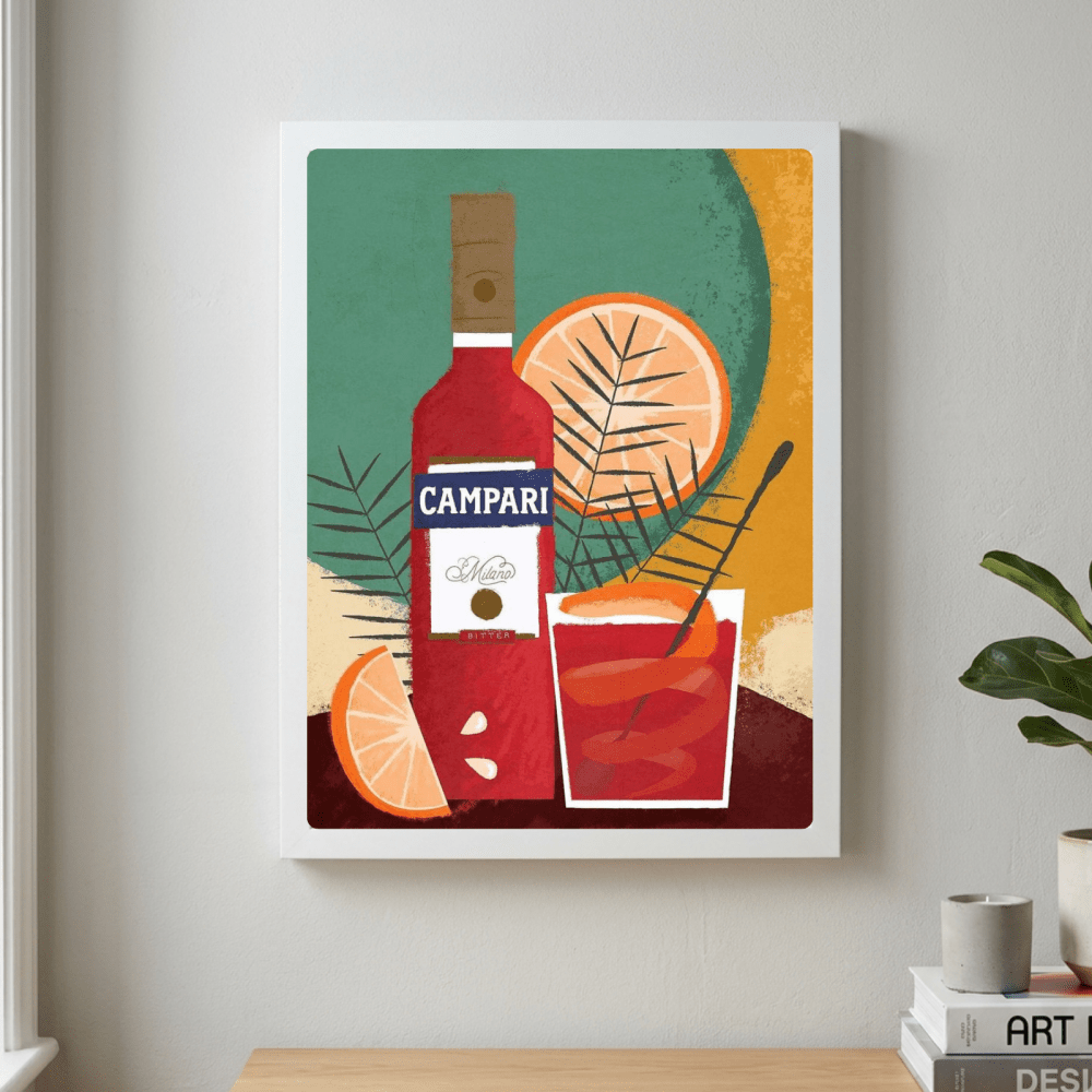 Campari bar decoration - Vibes DistrictCampari bar decoration poster SilverVibes District