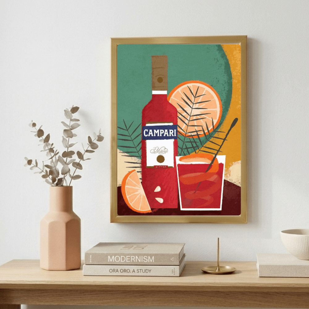 Campari bar decoration - Vibes DistrictCampari bar decoration poster SilverVibes District
