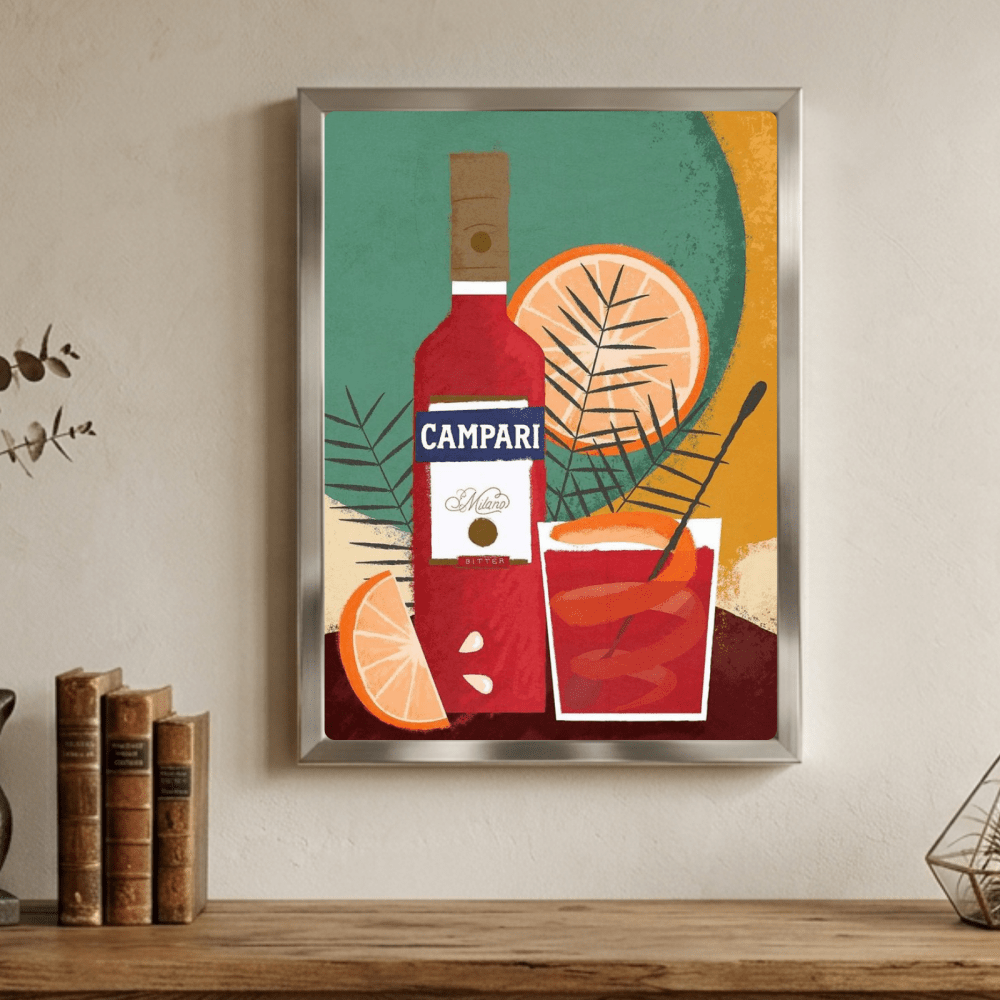 Campari bar decoration - Vibes DistrictCampari bar decoration poster SilverVibes District