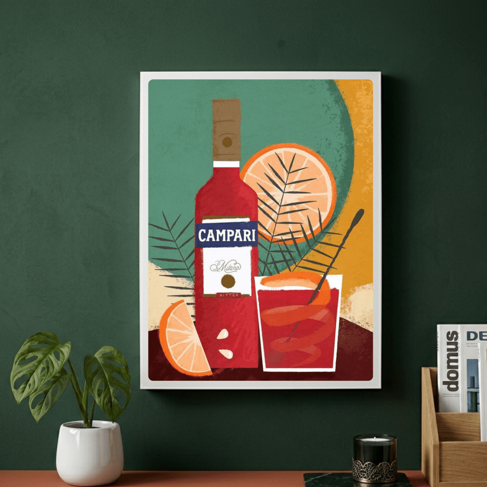 Campari bar decoration - Vibes DistrictCampari bar decoration poster SilverVibes District