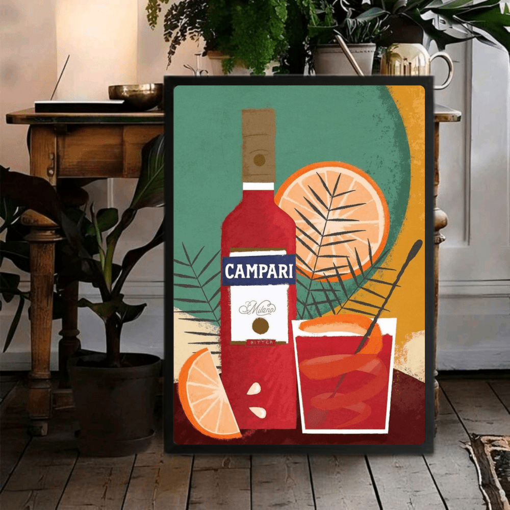 Campari bar decoration - Vibes DistrictCampari bar decoration poster SilverVibes District