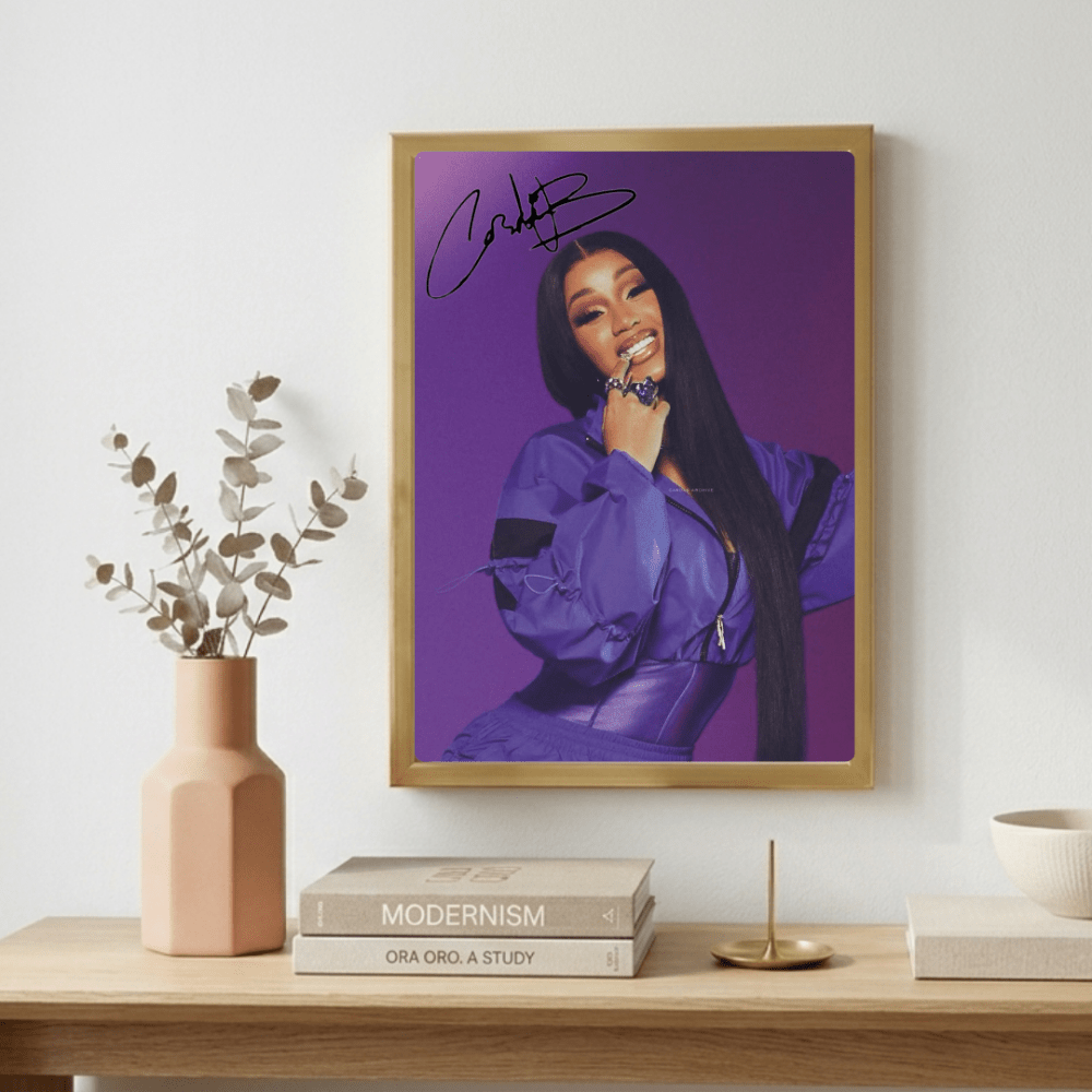Cardi B Poster with Frame - Vibes DistrictCardi B Poster with Frame GoldVibes District