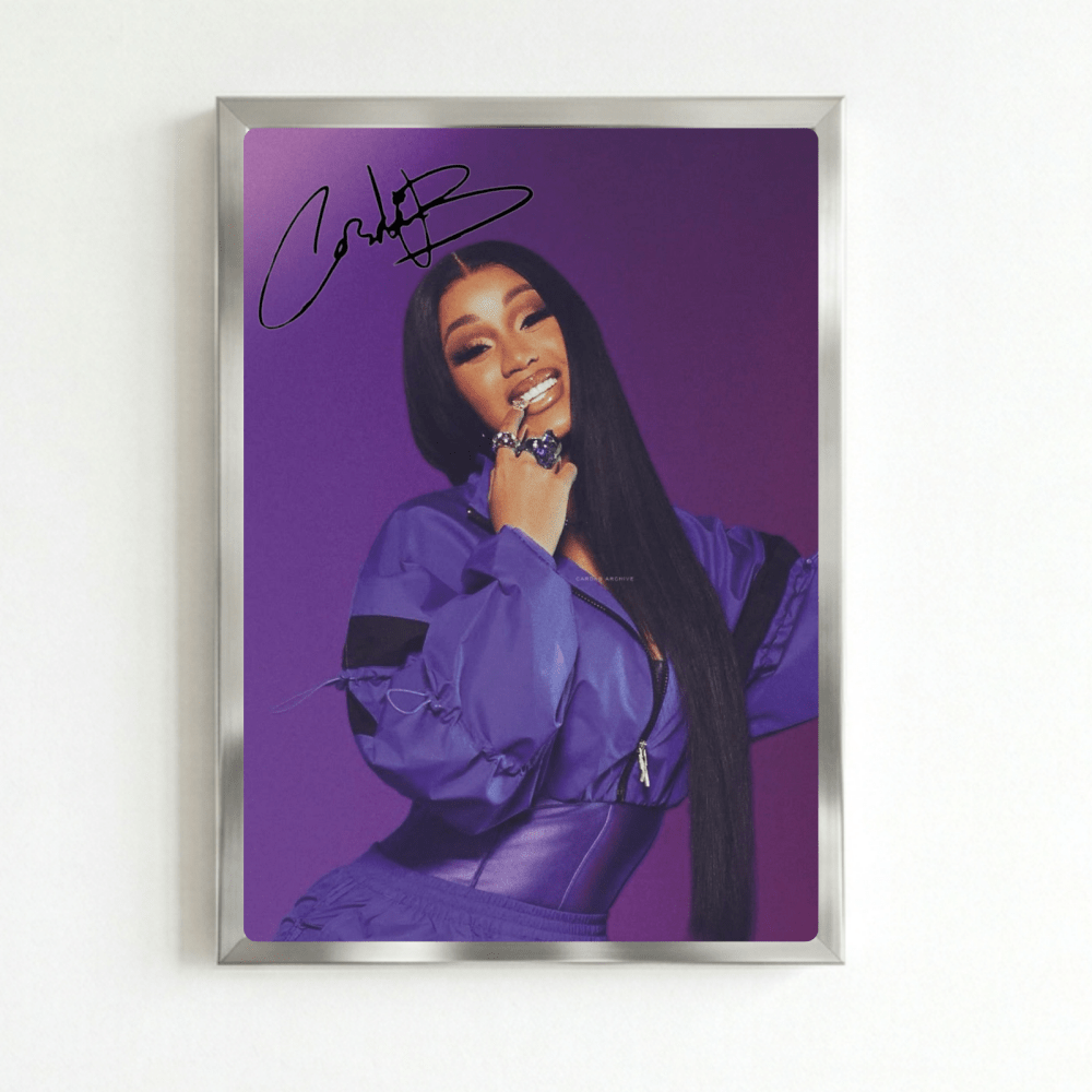 Cardi B Poster with Frame - Vibes DistrictCardi B Poster with Frame SilverVibes District