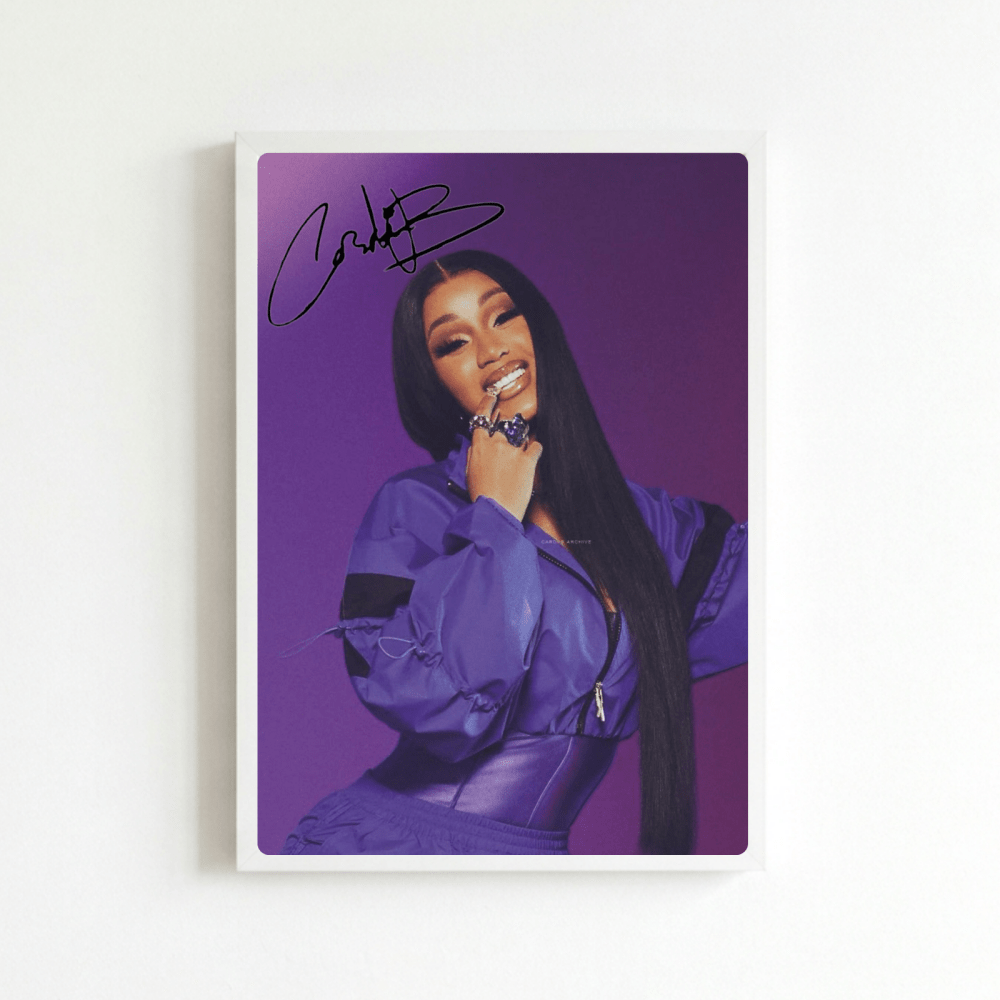 Cardi B Poster with Frame - Vibes DistrictCardi B Poster with Frame BiancoVibes District