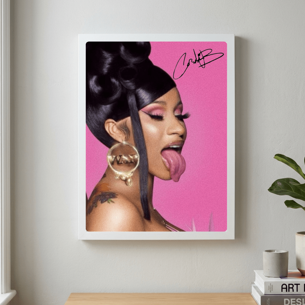 Cardi B Poster with Frame - Vibes DistrictCardi B Poster with Frame GoldVibes District