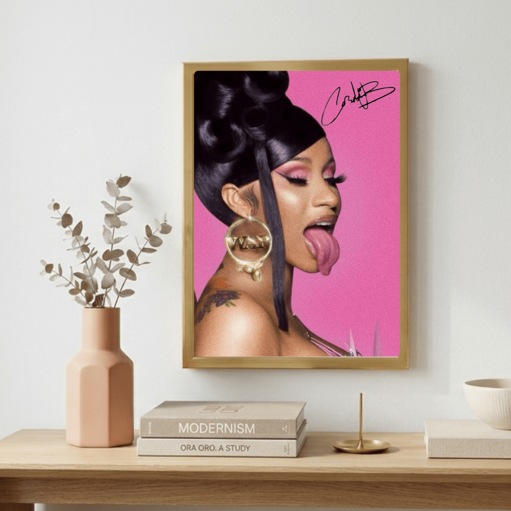 Cardi B Poster with Frame - Vibes DistrictCardi B Poster with Frame GoldVibes District