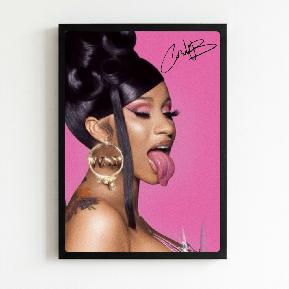 Cardi B Poster with Frame - Vibes DistrictCardi B Poster with Frame NeroVibes District