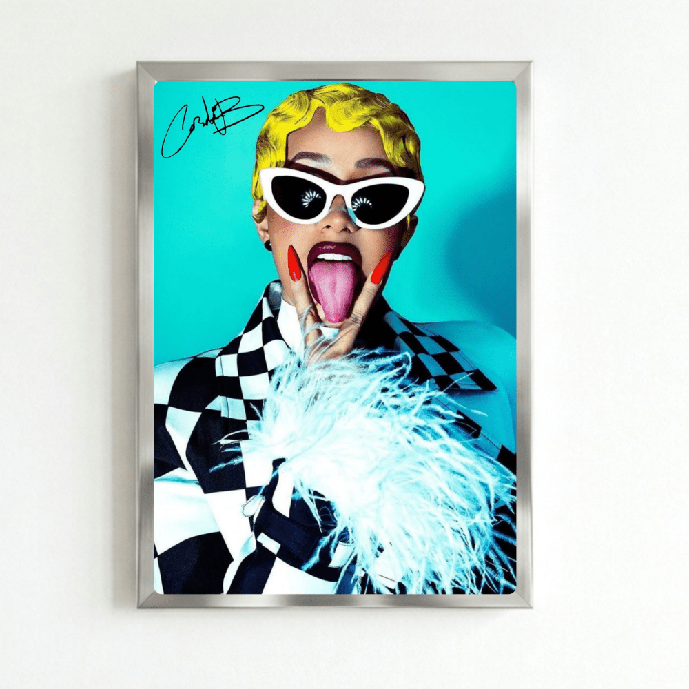 Cardi B Poster with Frame - Vibes DistrictCardi B Poster with Frame SilverVibes District