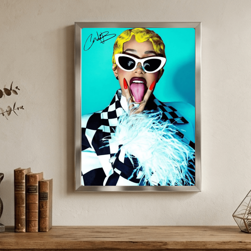 Cardi B Poster with Frame - Vibes DistrictCardi B Poster with Frame GoldVibes District