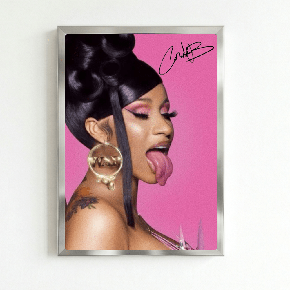 Cardi B Poster with Frame - Vibes DistrictCardi B Poster with Frame SilverVibes District
