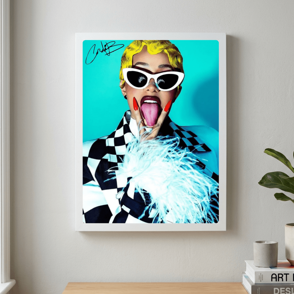 Cardi B Poster with Frame - Vibes DistrictCardi B Poster with Frame GoldVibes District
