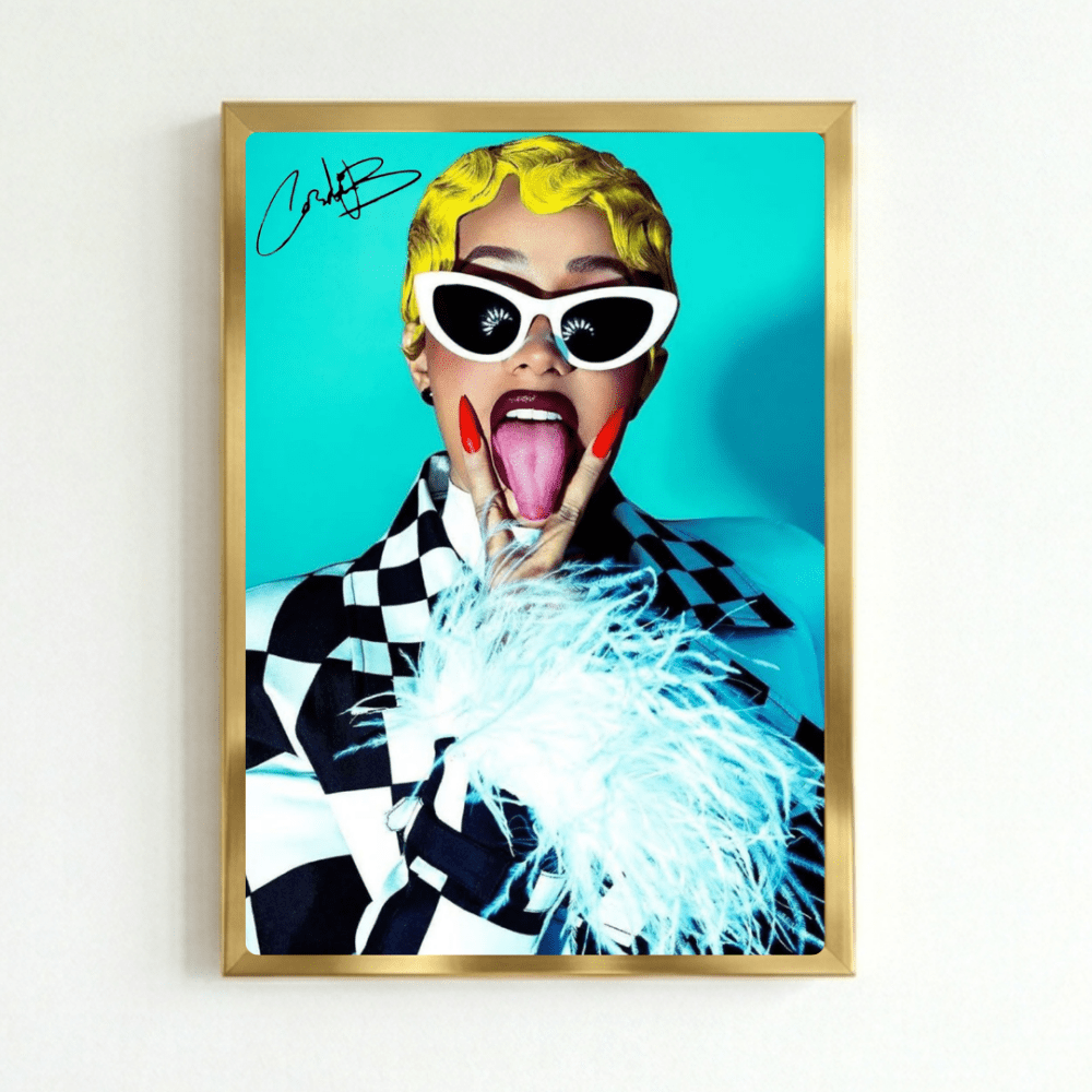 Cardi B Poster with Frame - Vibes DistrictCardi B Poster with Frame GoldVibes District