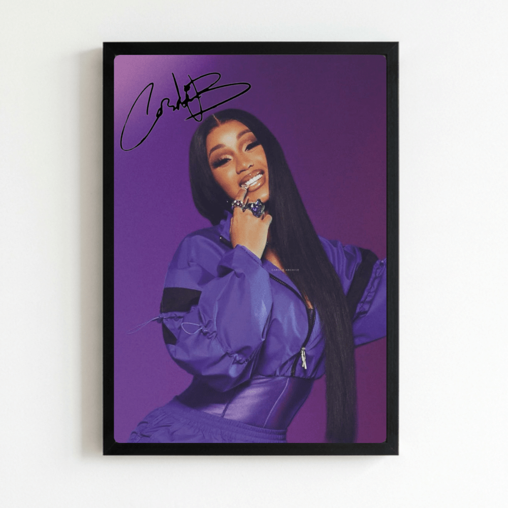 Cardi B Poster with Frame - Vibes DistrictCardi B Poster with Frame NeroVibes District