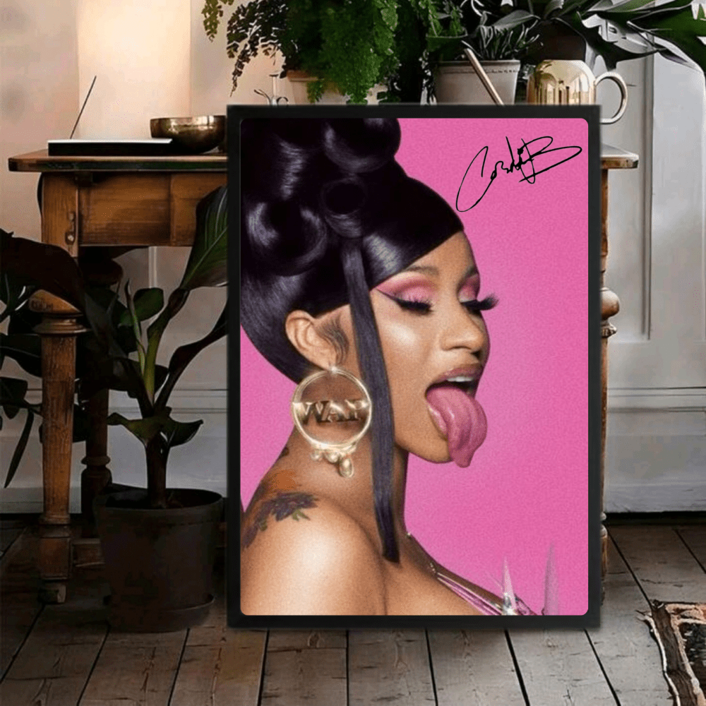Cardi B Poster with Frame - Vibes DistrictCardi B Poster with Frame GoldVibes District