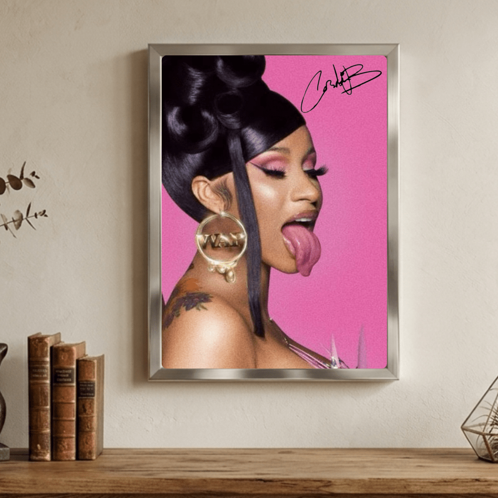 Cardi B Poster with Frame - Vibes DistrictCardi B Poster with Frame GoldVibes District