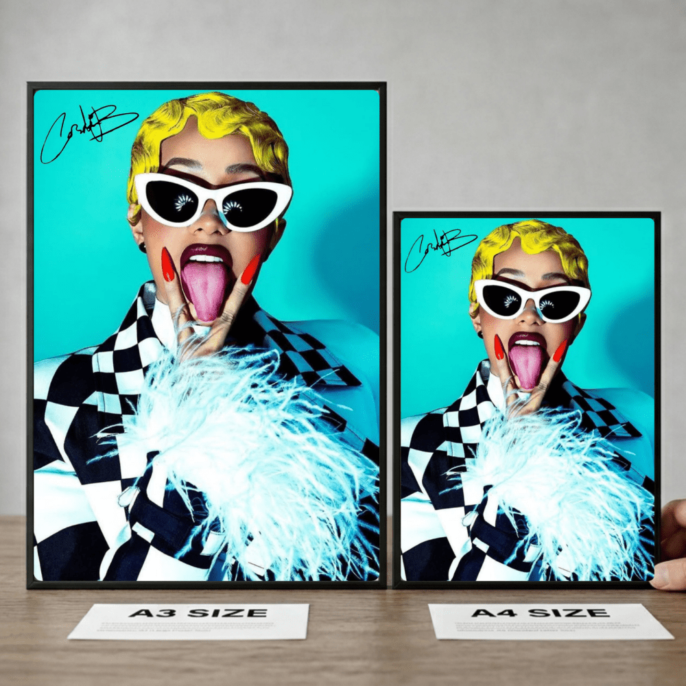 Cardi B Poster with Frame - Vibes DistrictCardi B Poster with Frame GoldVibes District