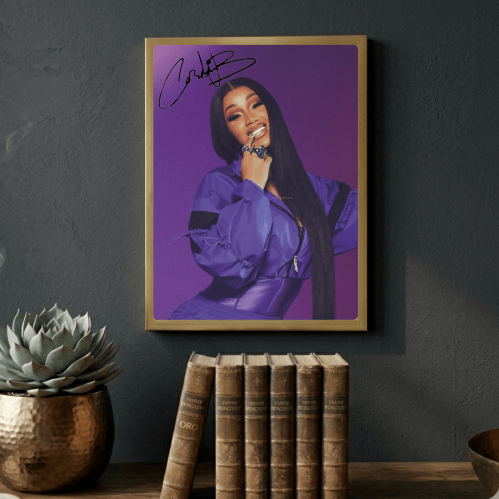 Cardi B Poster with Frame - Vibes DistrictCardi B Poster with Frame GoldVibes District