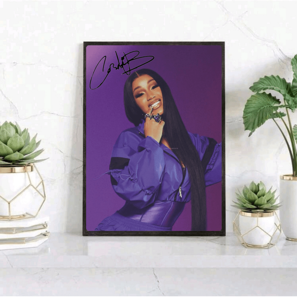 Cardi B Poster with Frame - Vibes DistrictCardi B Poster with Frame GoldVibes District