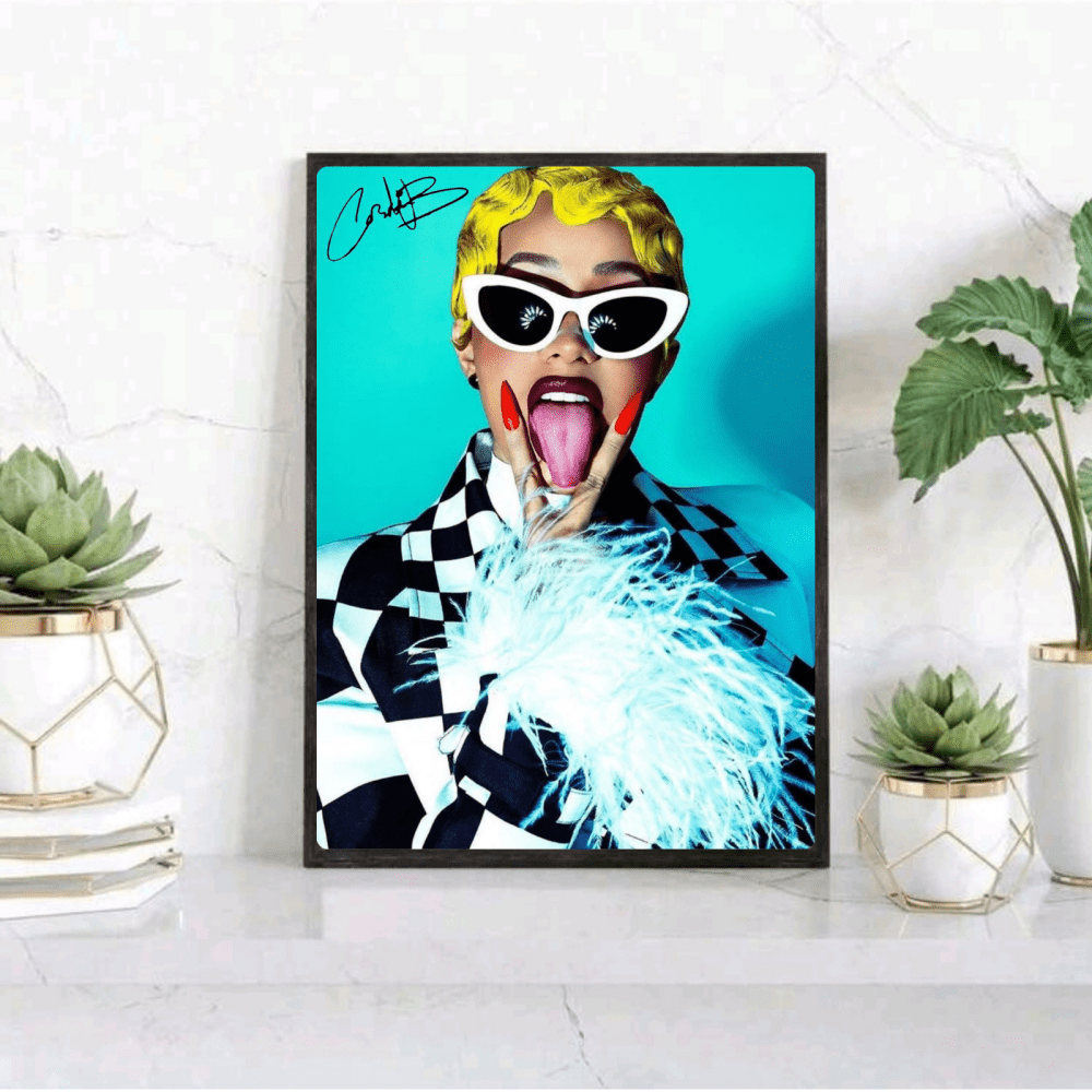 Cardi B Poster with Frame - Vibes DistrictCardi B Poster with Frame GoldVibes District
