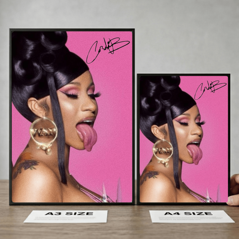 Cardi B Poster with Frame - Vibes DistrictCardi B Poster with Frame GoldVibes District